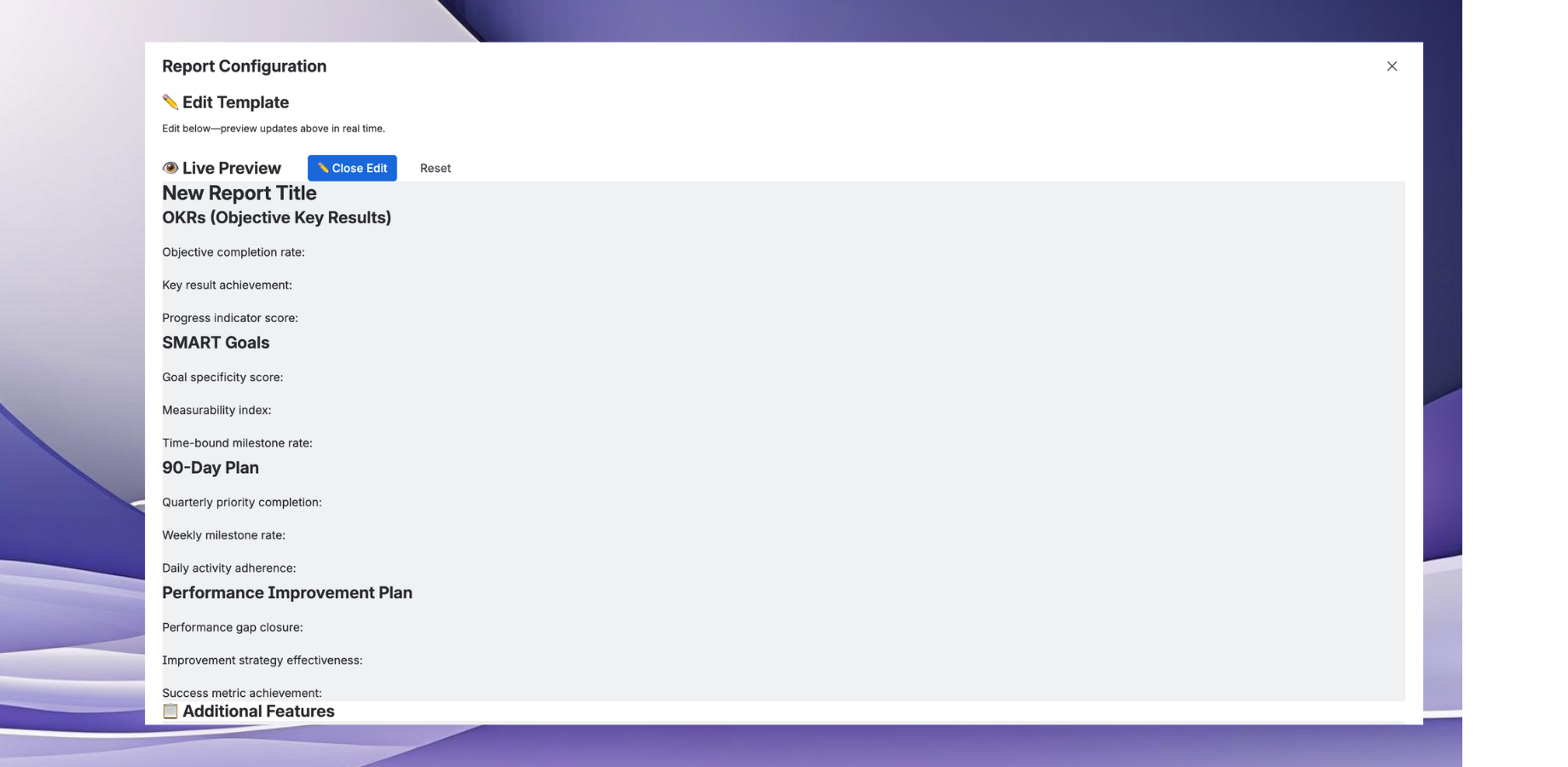 Live Preview Interface